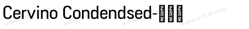 Cervino Condendsed字体转换